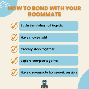 how to bond with your college roommate