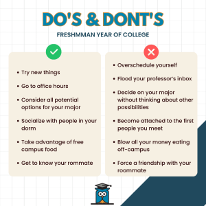 Do's & dont's freshman year of college 