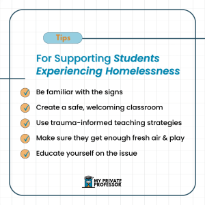 how to support students experiencing homelessness